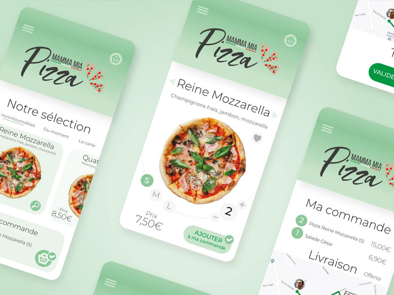 Site internet - Mamma Mia Pizza